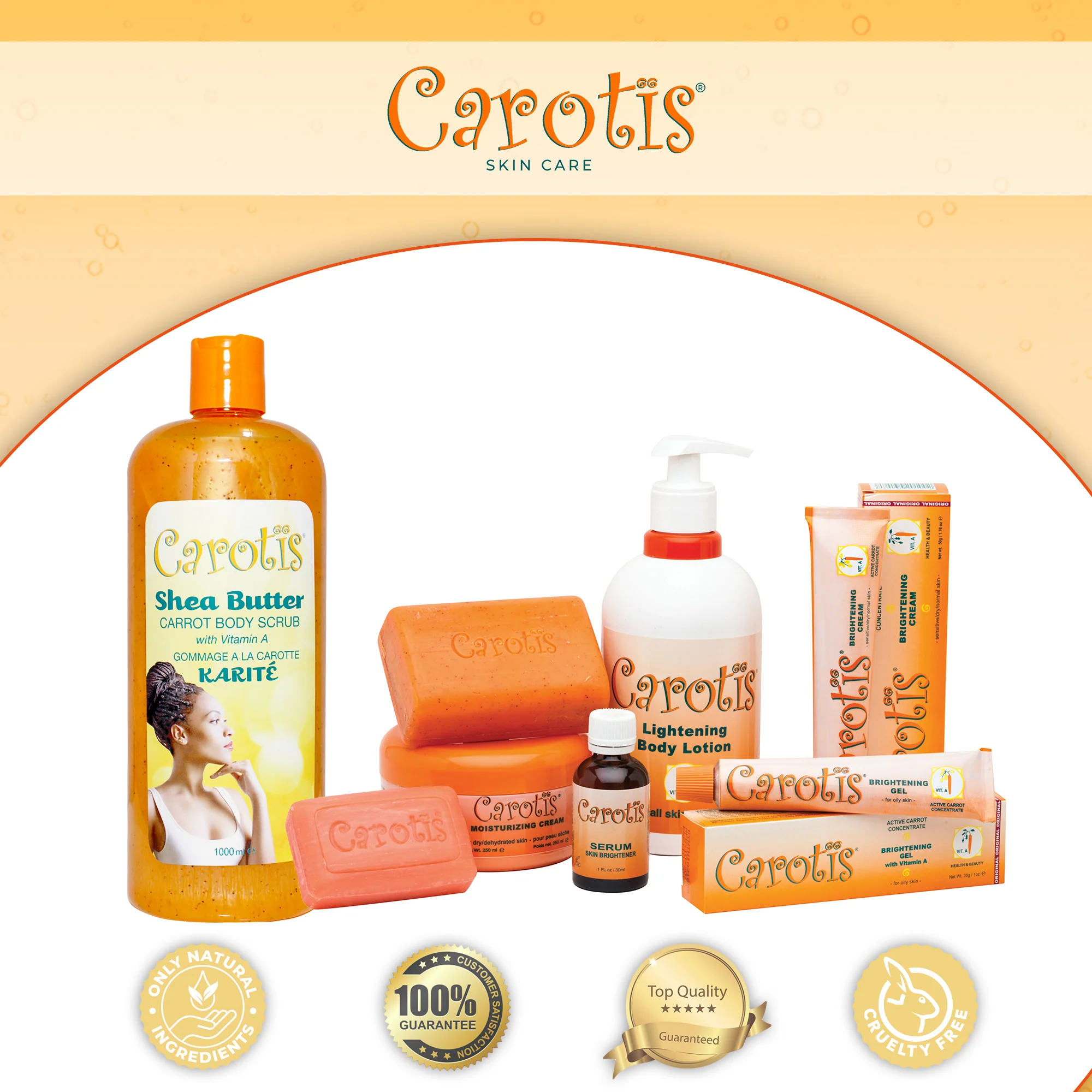 Carotis Shea Butter Carrot Body Wash With Vitamin A 1000ml / 33.8 fl oz - Image 6