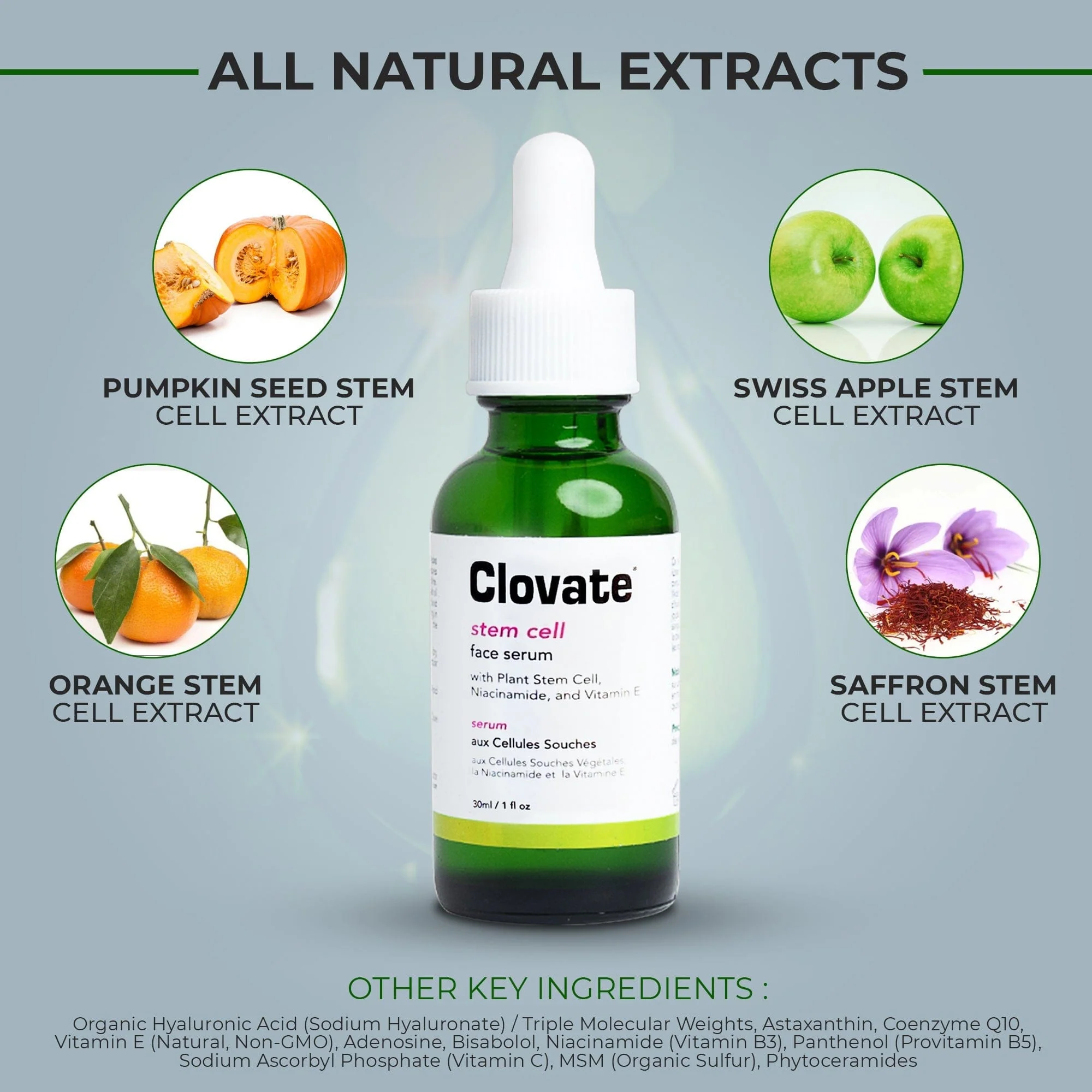 Clovate Stem Cell Serum - 30ml / 1 fl oz - Image 8