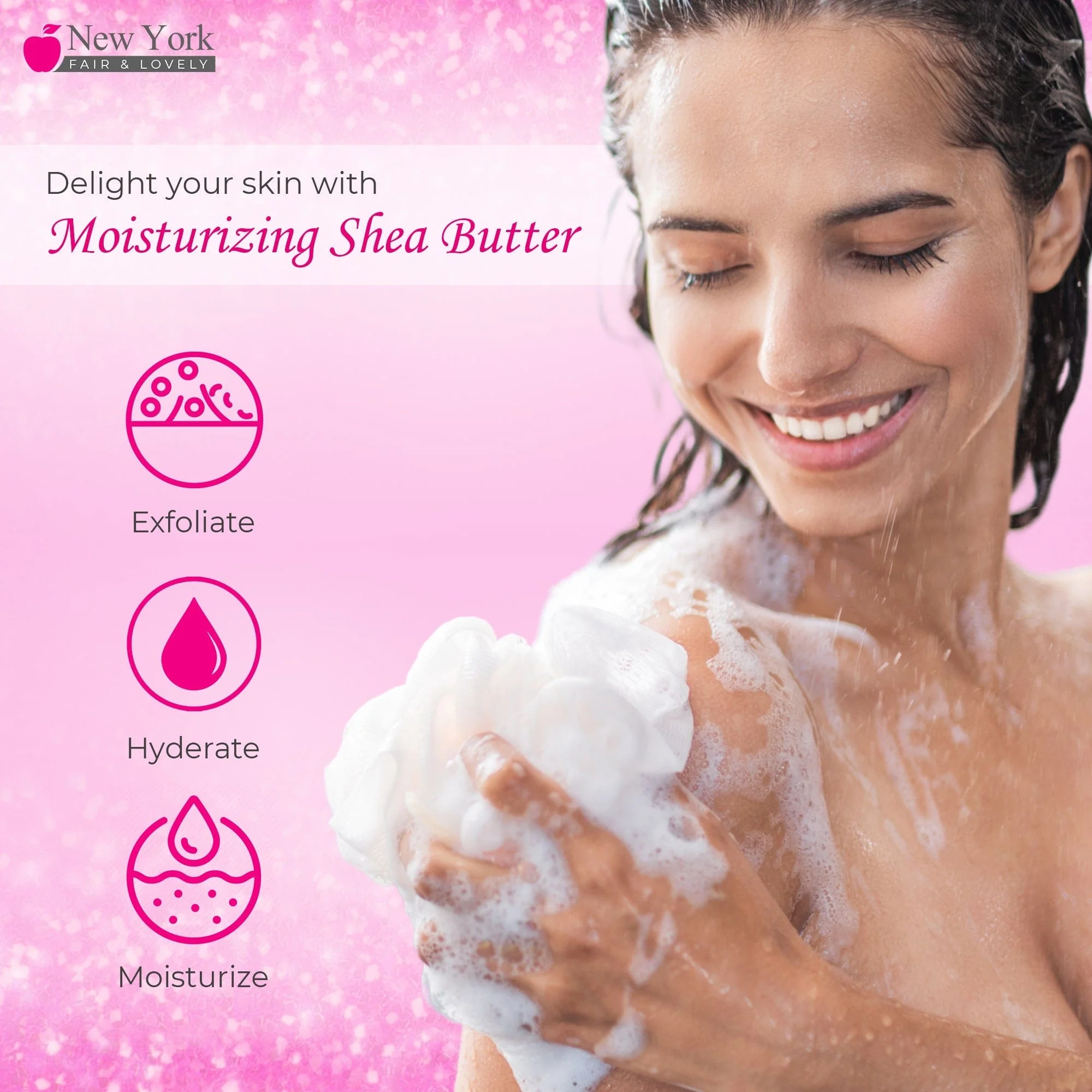 New York Fair & Lovely Exf. Pomegranate Shea Butter Body Wash - 1000ml / 33.81 Oz - Image 4