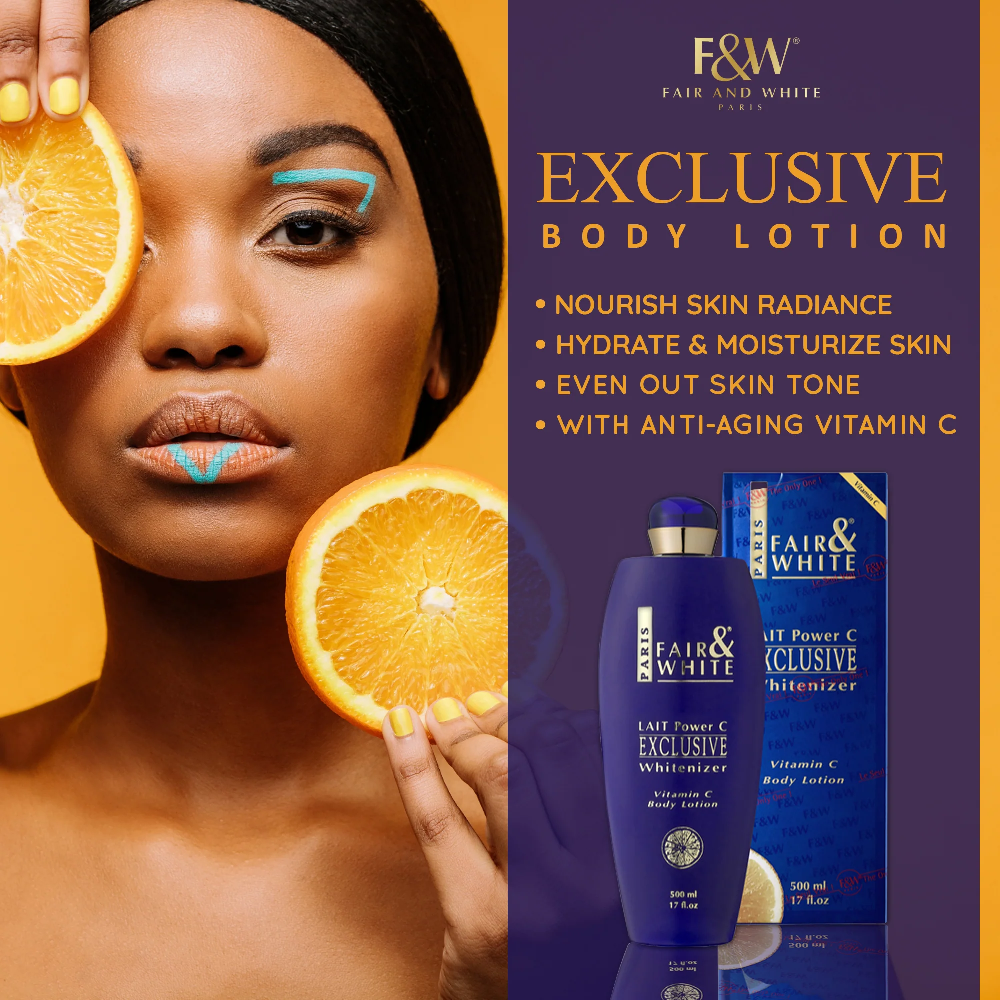 Exclusive Brightening Body Lotion With Vitamin C 500ml - Image 3