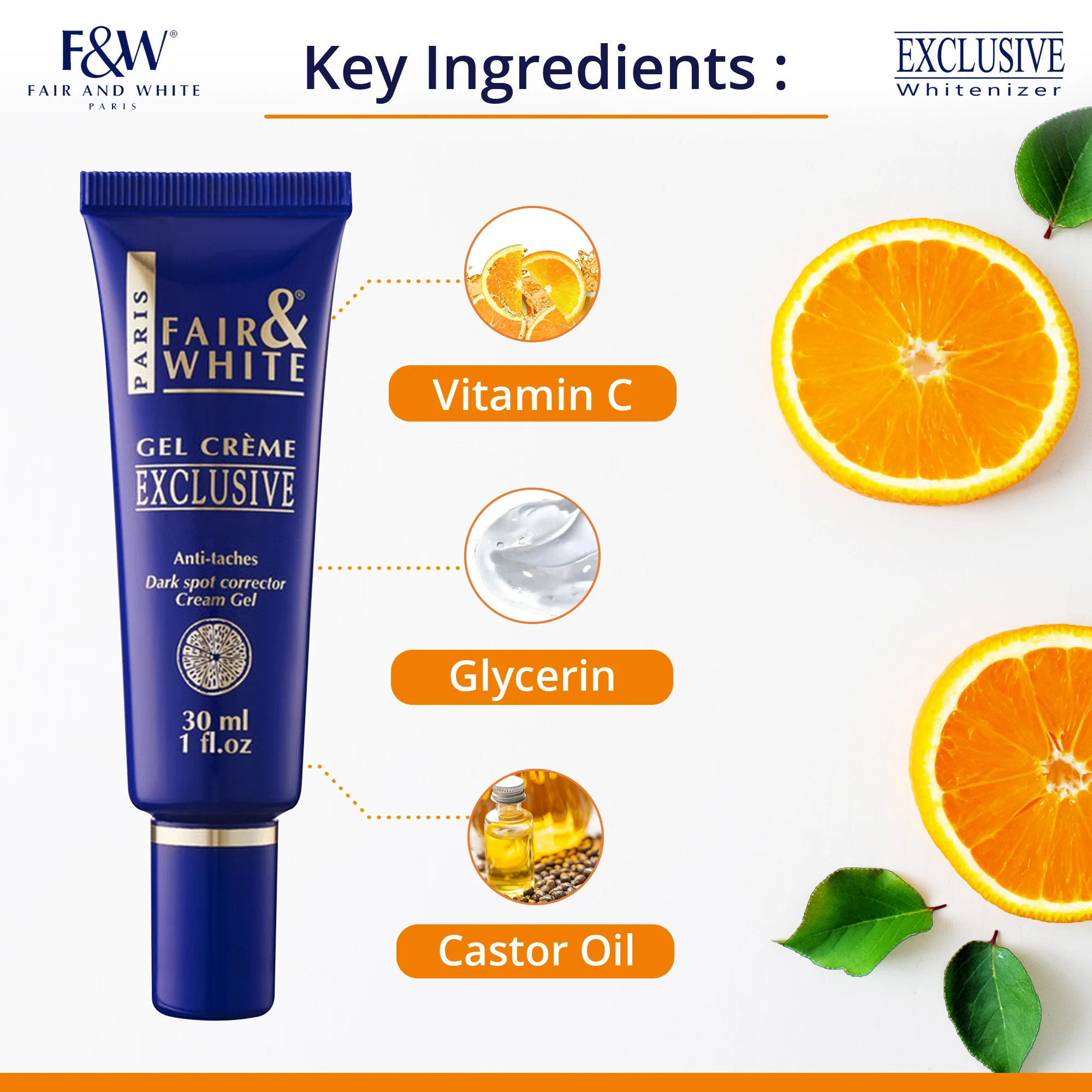 Exclusive Brightening Gel Cream With Vitamin C 30ml - Image 3
