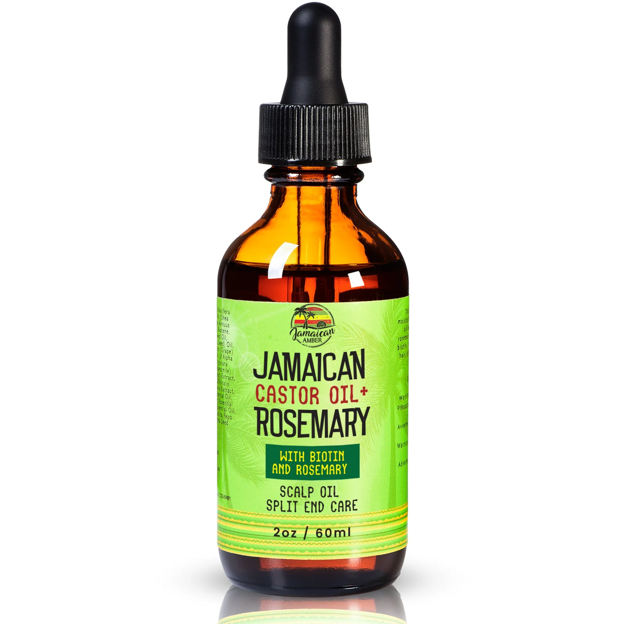 Jamaican Amber Jamaican Castor Oil & Rosemary Hair Oil  2 oz/60 ml - Image 16