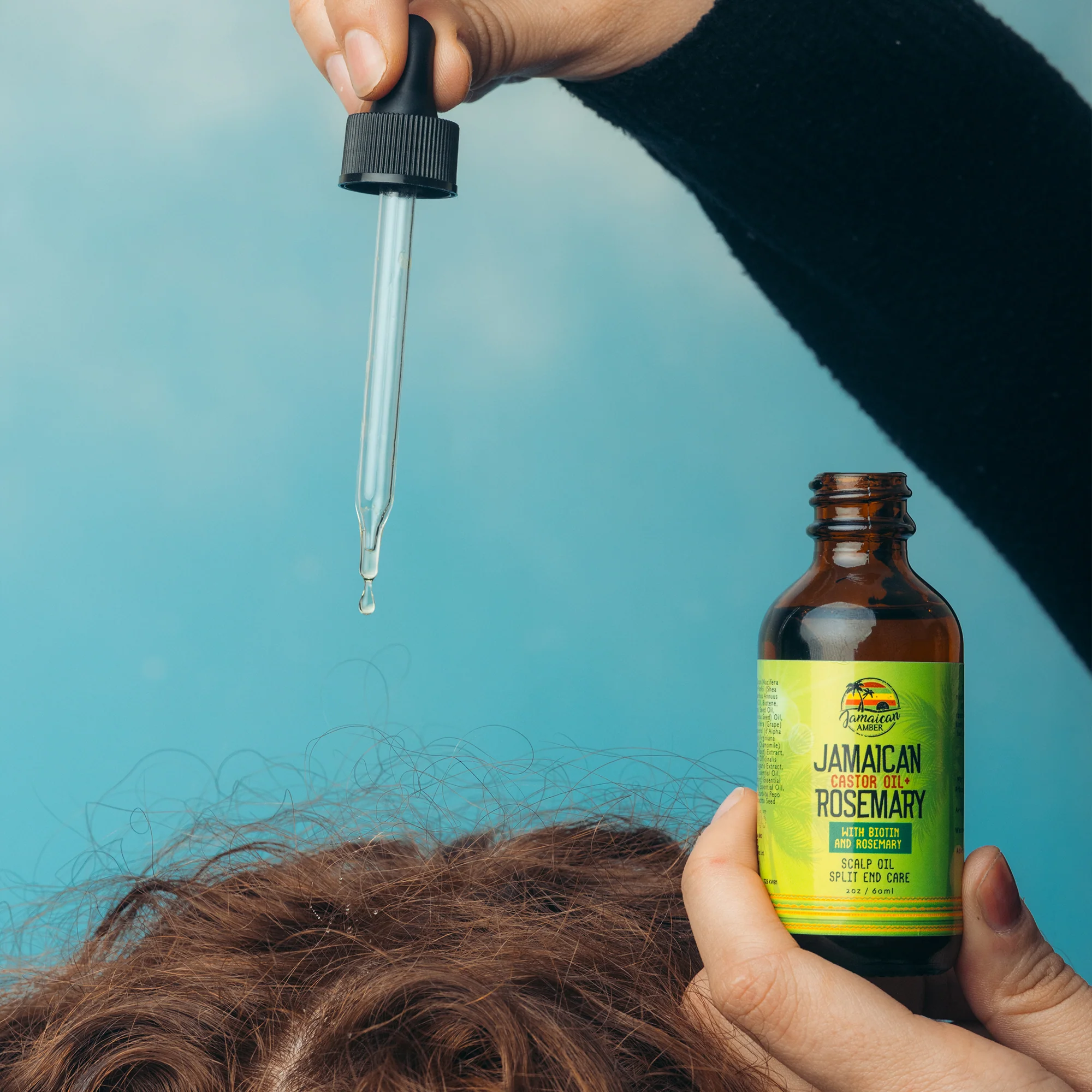 Jamaican Amber Jamaican Castor Oil & Rosemary Hair Oil  2 oz/60 ml - Image 20