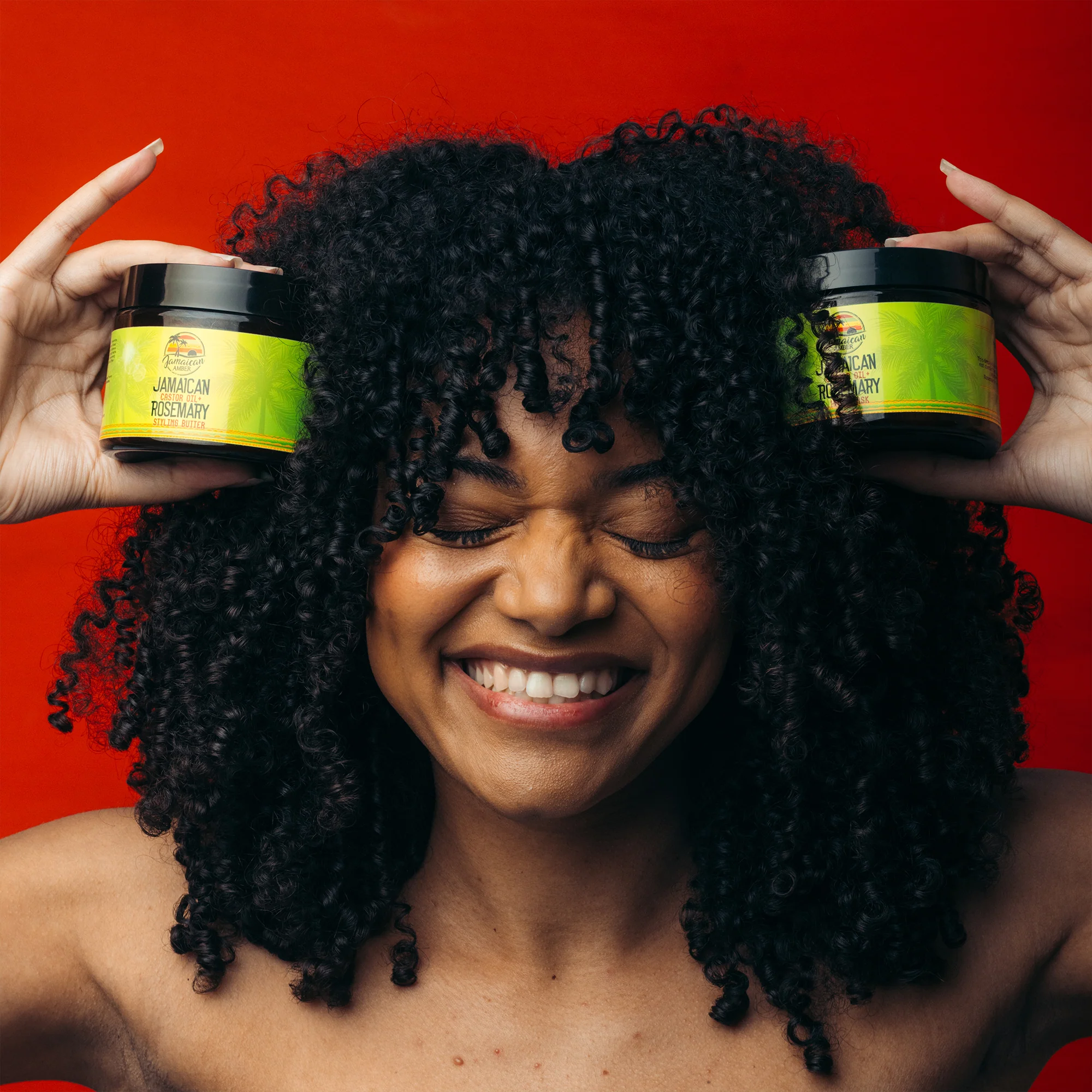Jamaican Amber Jamaican Castor Oil & Rosemary Hair Styling Butter 12 oz/354 ml - Image 9