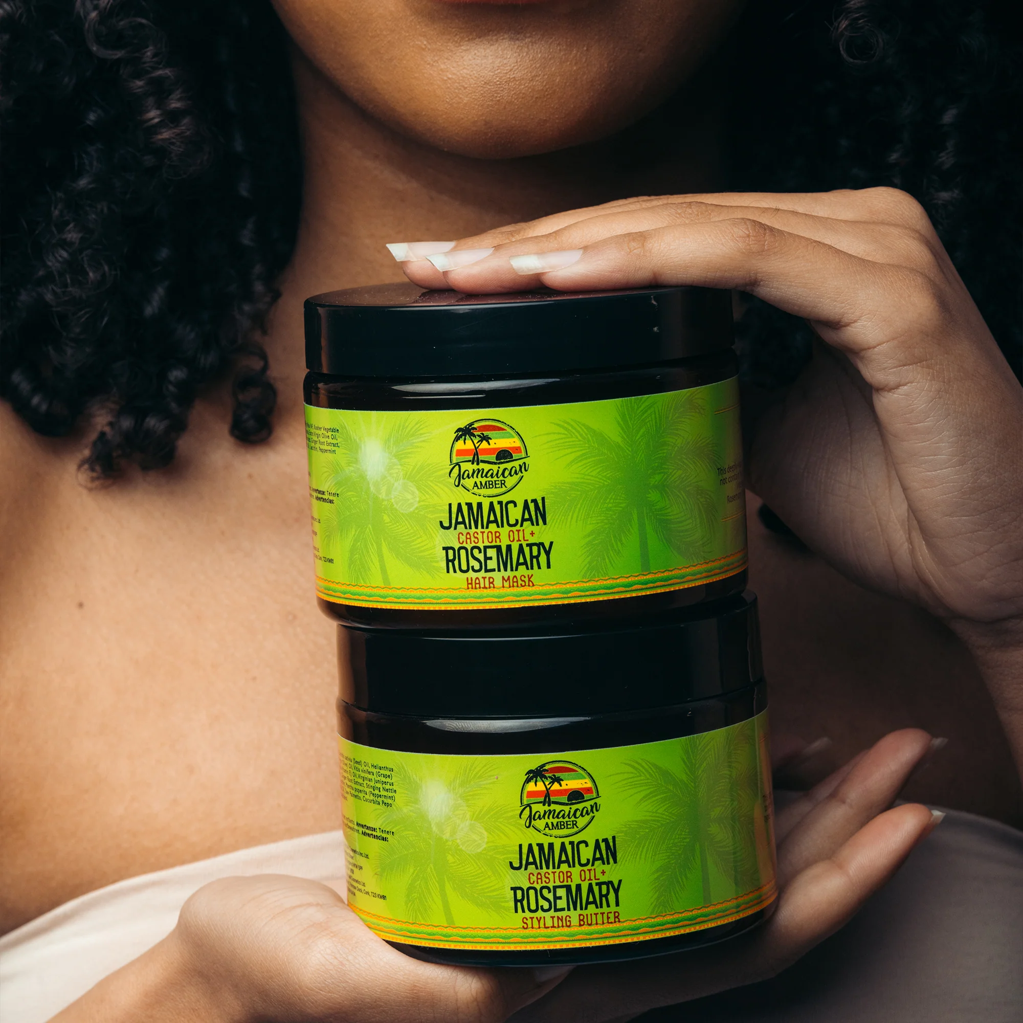 Jamaican Amber Jamaican Castor Oil & Rosemary Hair Mask 12 oz/354 ml - Image 10