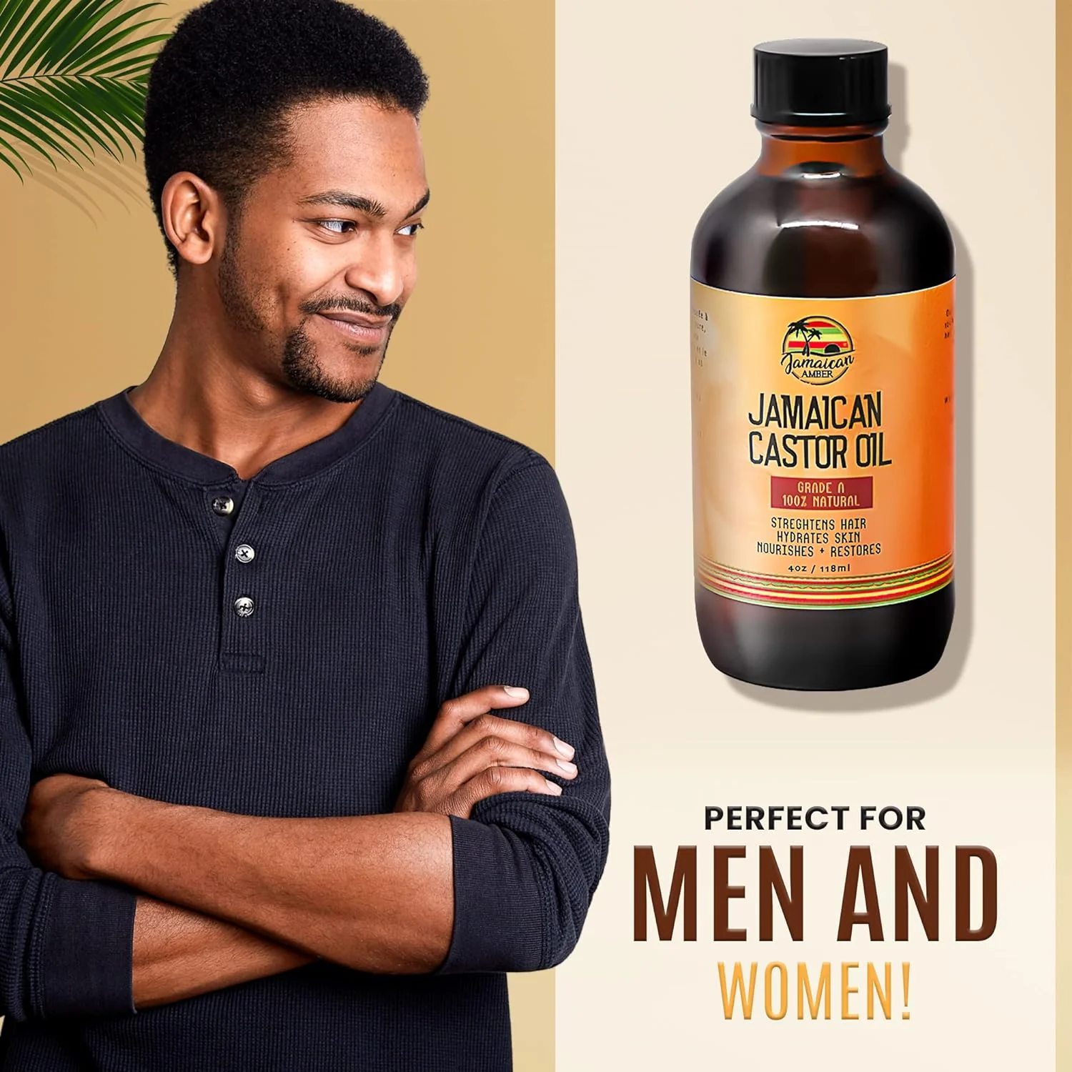 Jamaican Amber Jamaican Castor Oil 4 oz/118 ml - Image 8