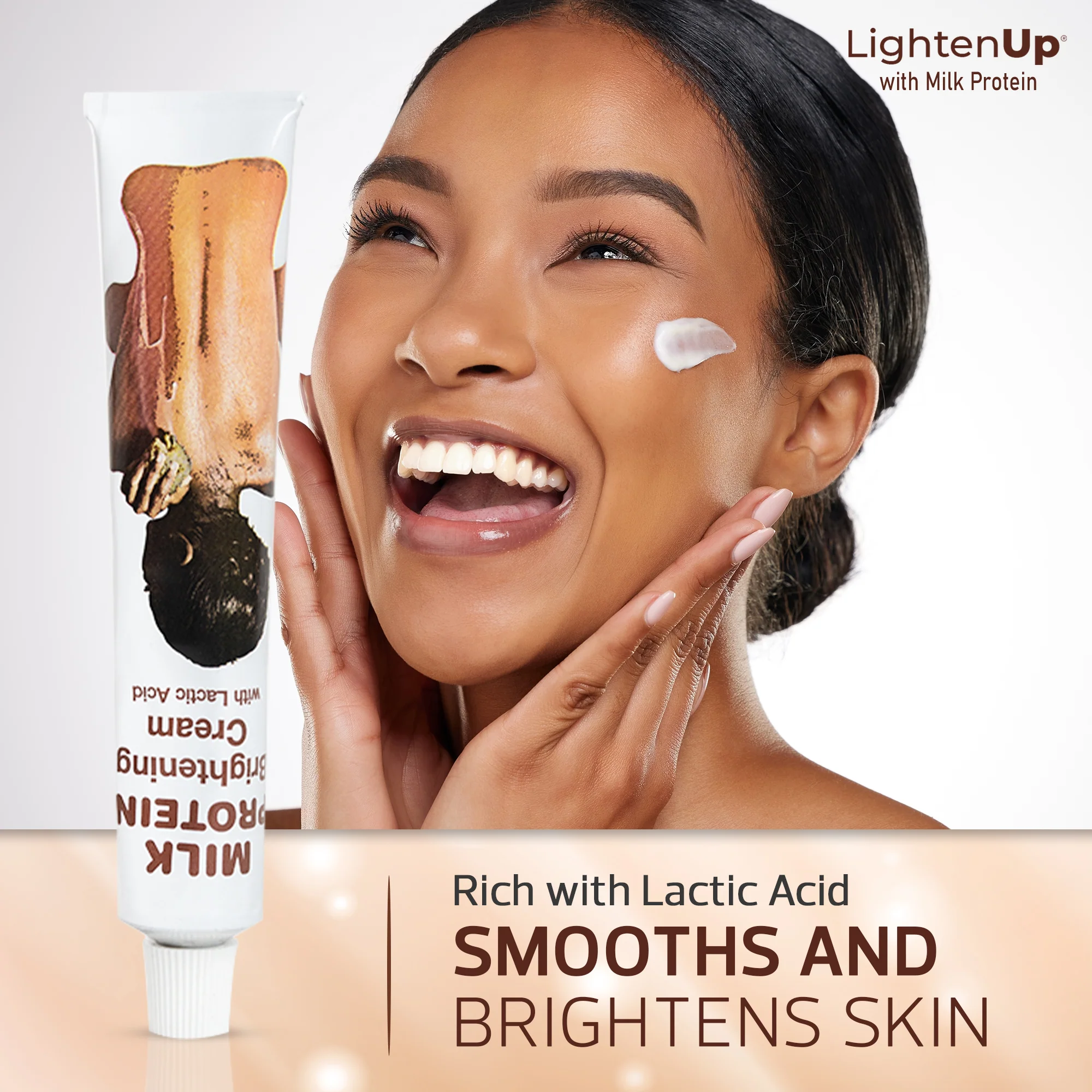 Lightenup Lactic Acid Cream Tube 1.7 Fl oz / 50g - Image 4