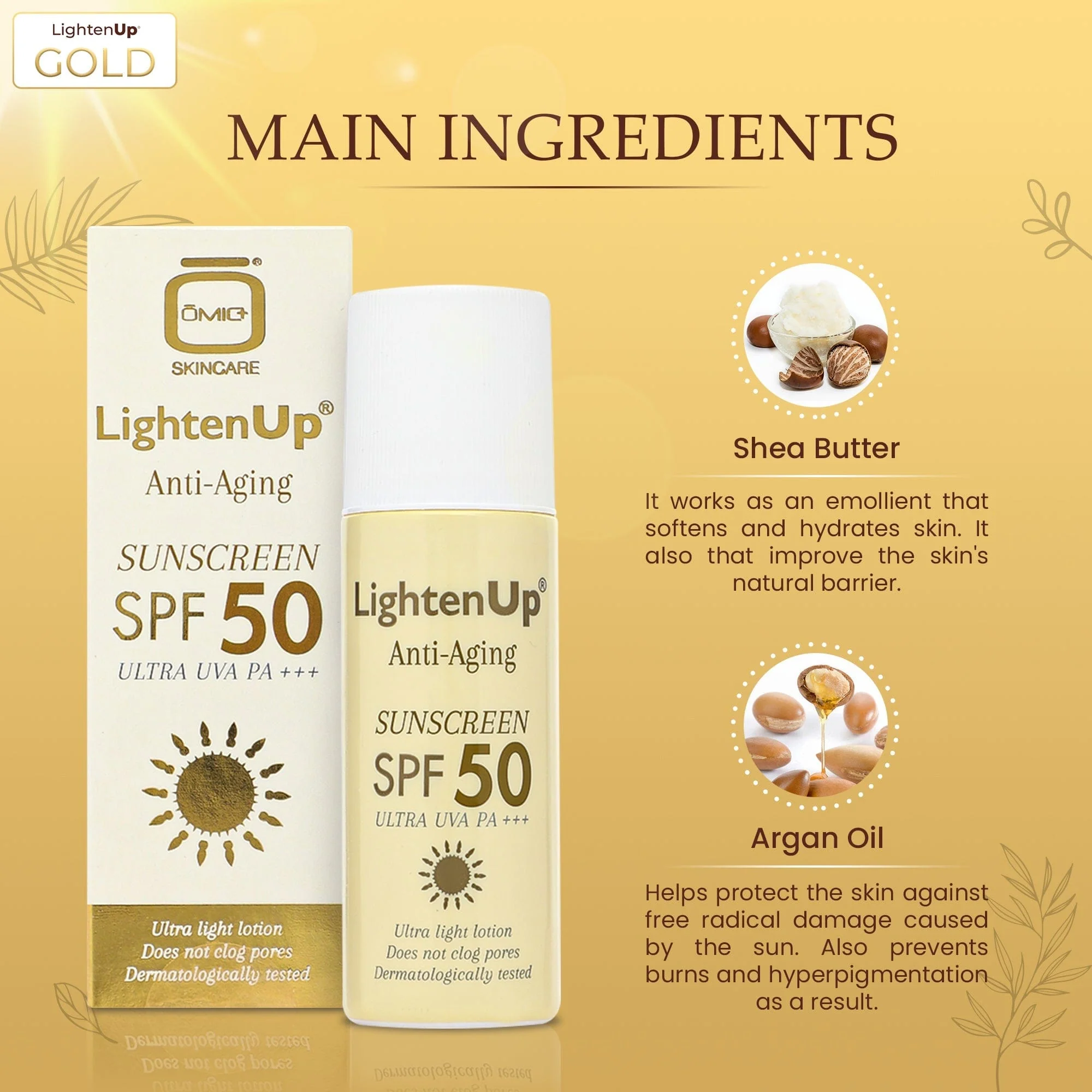 LightenUp Anti-Aging Ultra UVA PA+++ SPF 50 Sunscreen Roll On 90ml / 3.04 fl oz - Image 3