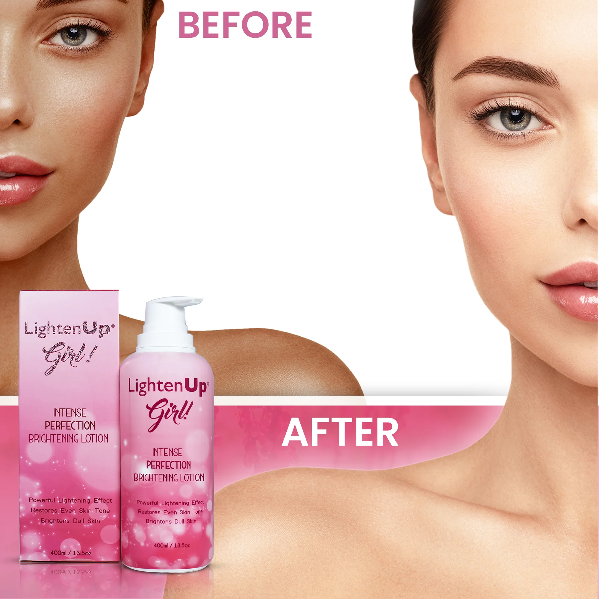 LightenUp Girl Intense Perfection Brightening Body Lotion 400ml / 13.5 fl oz - Image 5