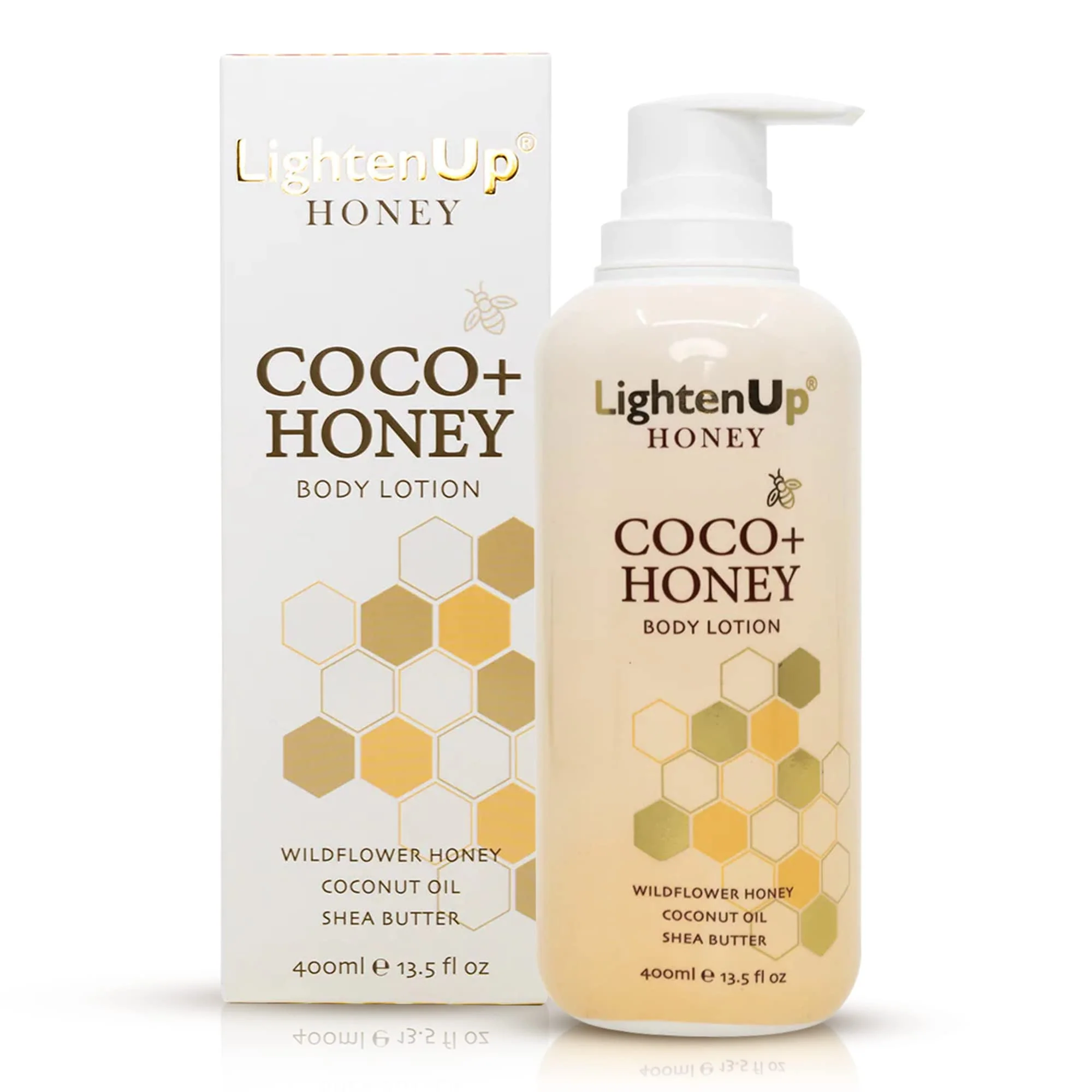 LightenUp Honey Coco Body Lotion 400ml - Image 4