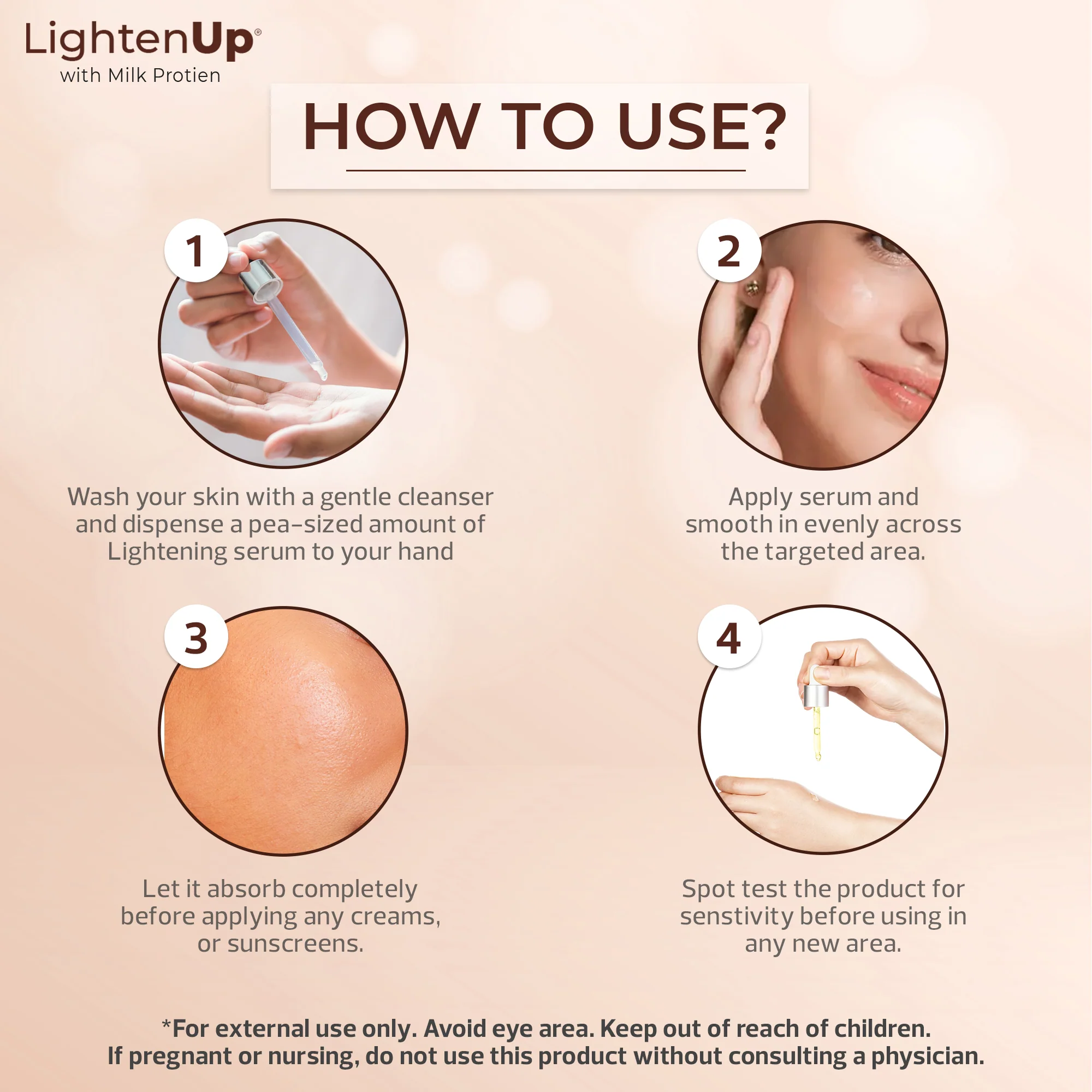 Omic Lightenup Lactic Acid Active Intense Brightening Serum - 30ml - Image 5