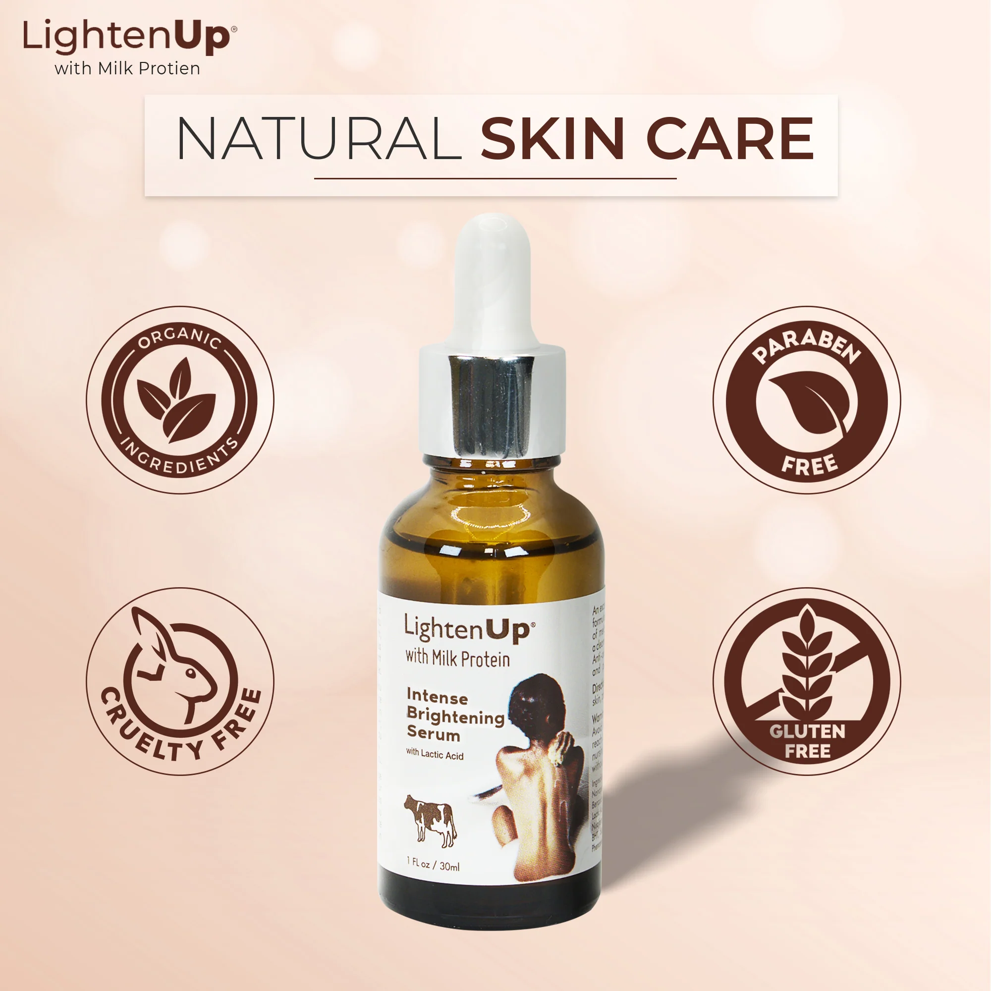 Omic Lightenup Lactic Acid Active Intense Brightening Serum - 30ml - Image 6
