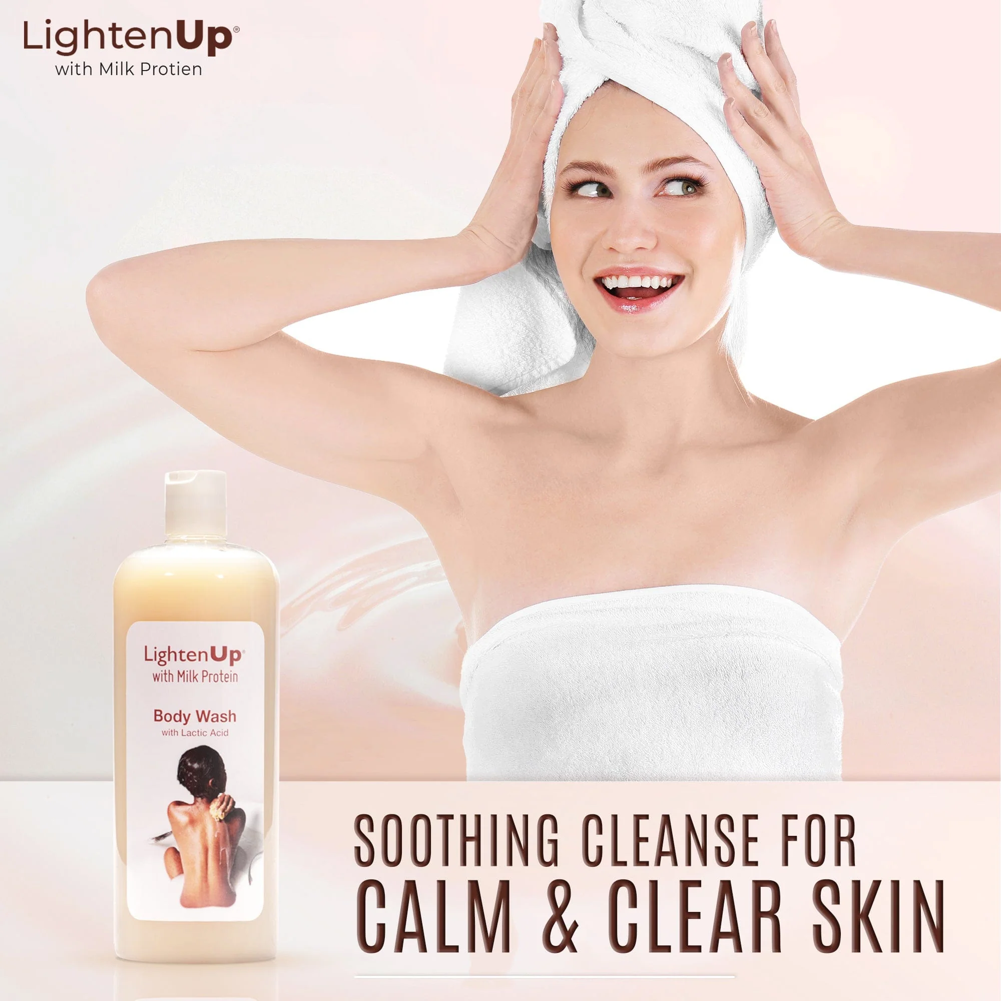 Omic Lightenup Lactic Acid Shea Butter Shower Gel - 1000ml - Image 4
