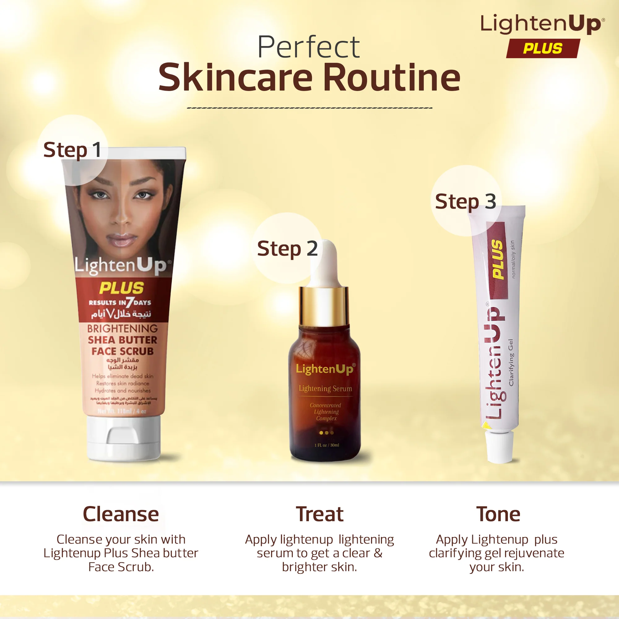 LightenUp Plus Brightening Shea Butter Face Scrub 118ml / 4 fl oz - Image 7