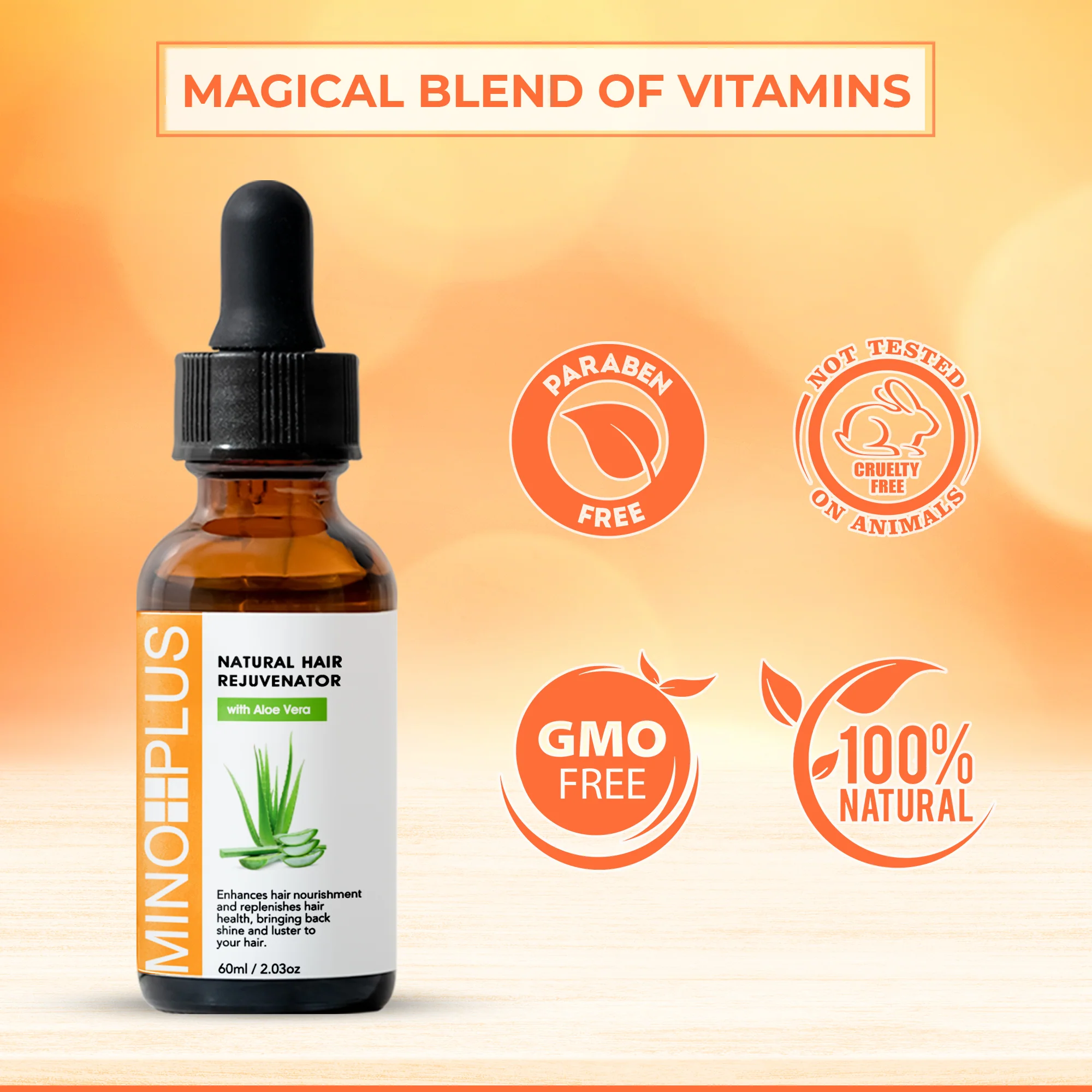 Minoplus Hair Growth Rejuvenator with Aloe Juice - 60ml / 1 oz - Image 6