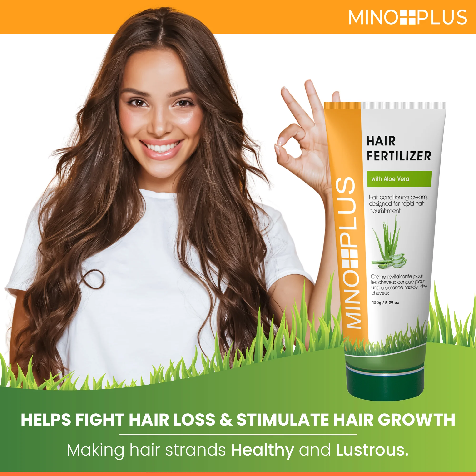 Minoplus Organic Hair Fertilizer with Camphor Oil - 150g / 5.29 oz - Image 3