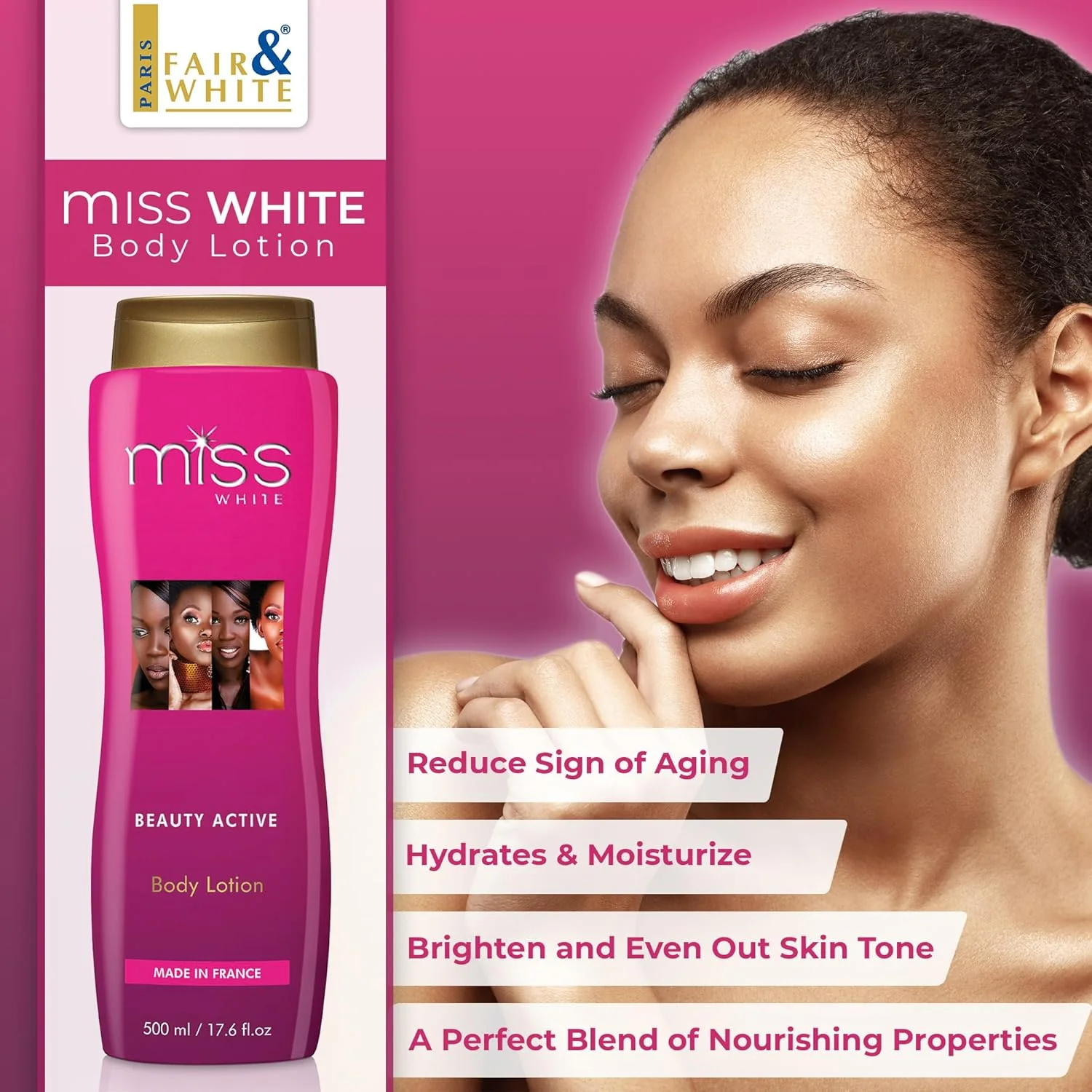 Miss White Brightening Body Lotion 500ml - Image 4