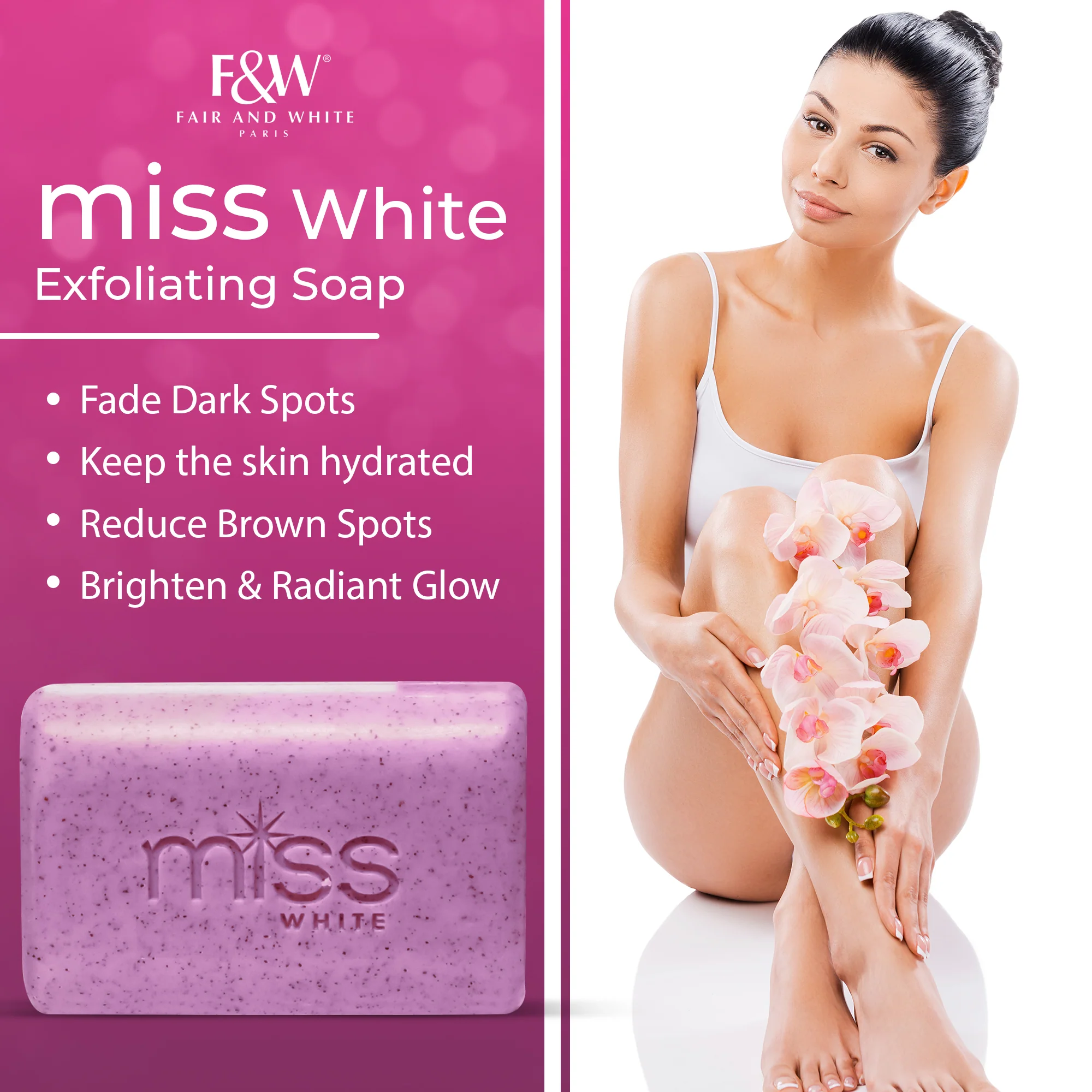Miss White Exfoliating Soap With Intensive Scrub 200g - Image 5