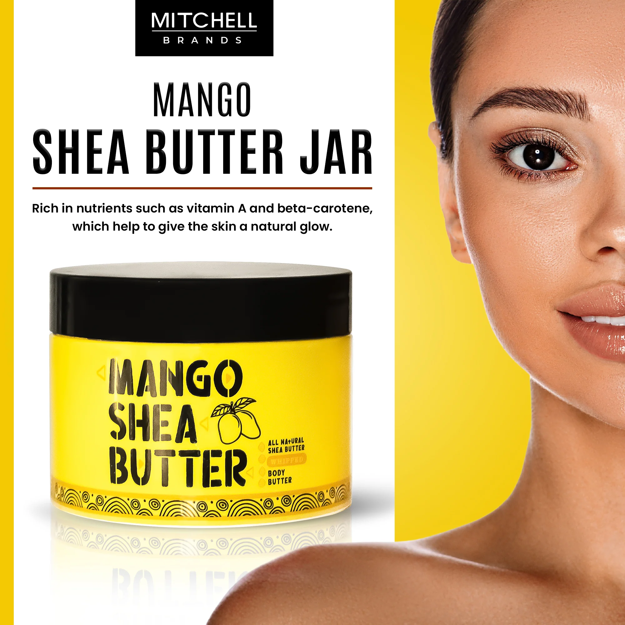 Mitchell Brands Mango Shea Butter Jar - 300 ml - Image 4
