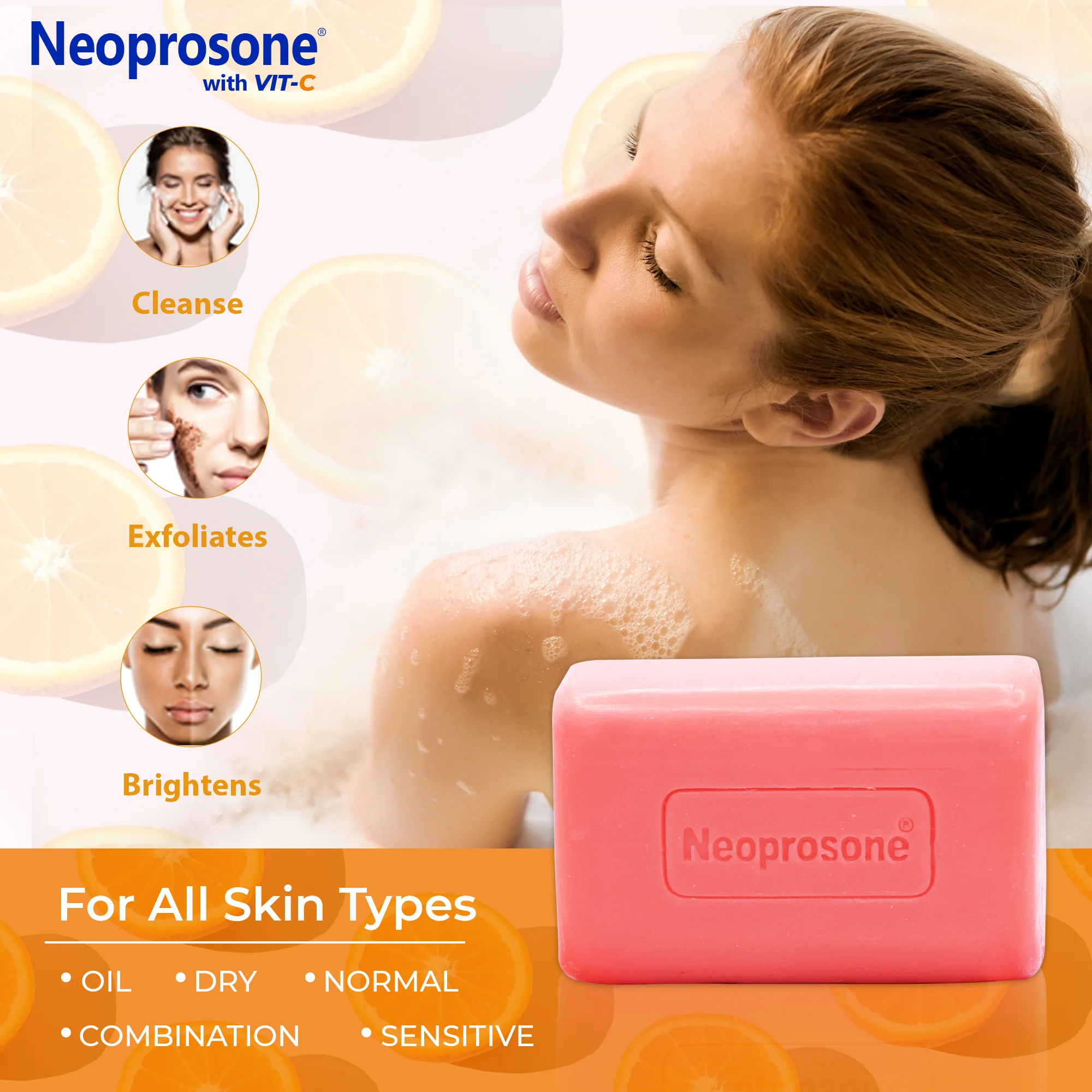 Neoprosone Beauty Soap Bar With Vitamin C 200g / 7.1 fl oz - Image 5
