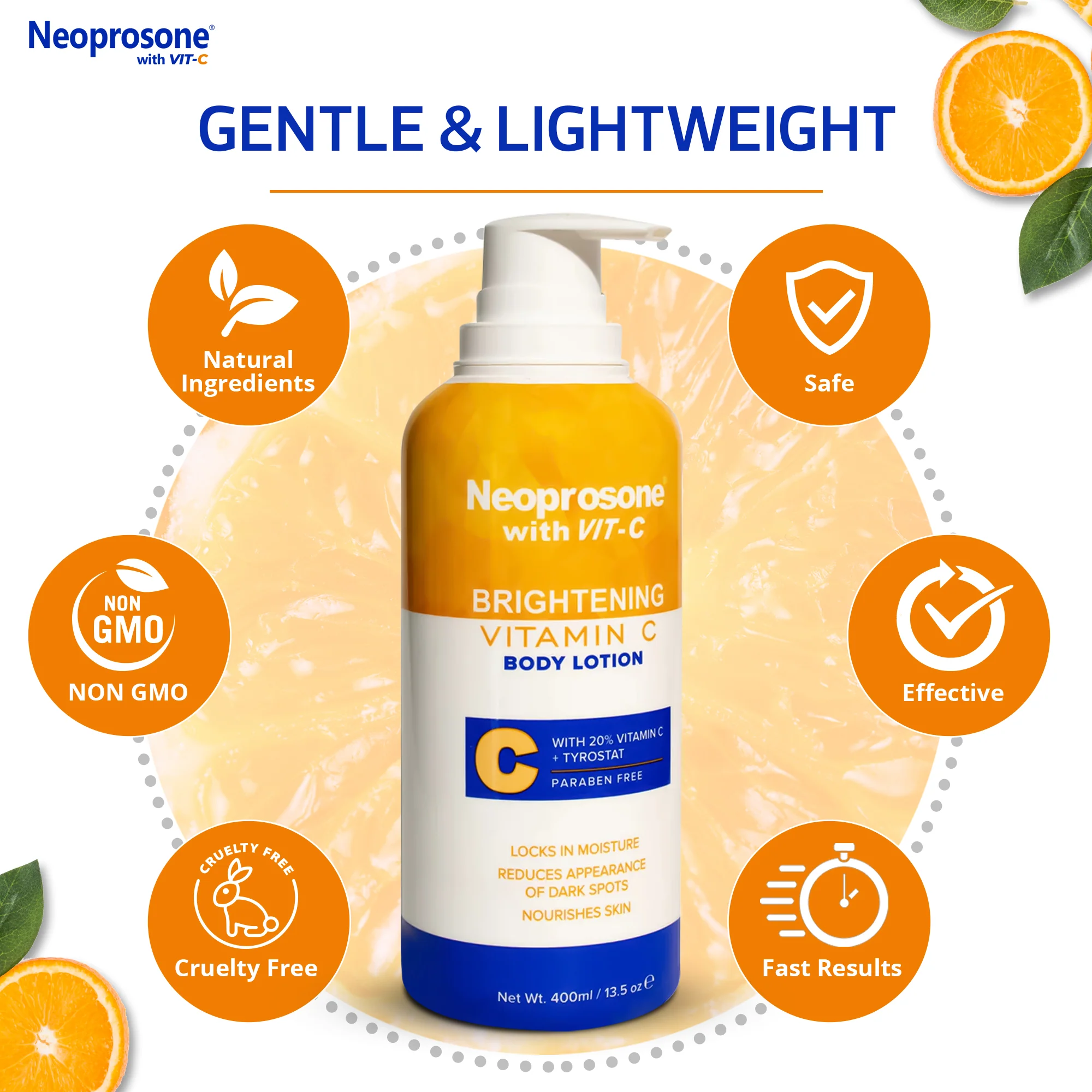 Neoprosone Brightening Body Lotion With Vitamin C 400ml / 13.5 fl oz - Image 7