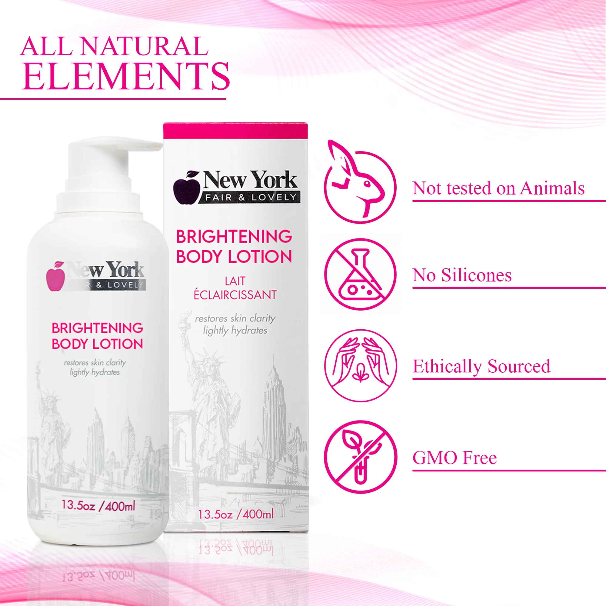 New York Fair & Lovely Brightening Body Lotion 400ml / 13.5 fl oz - Image 5