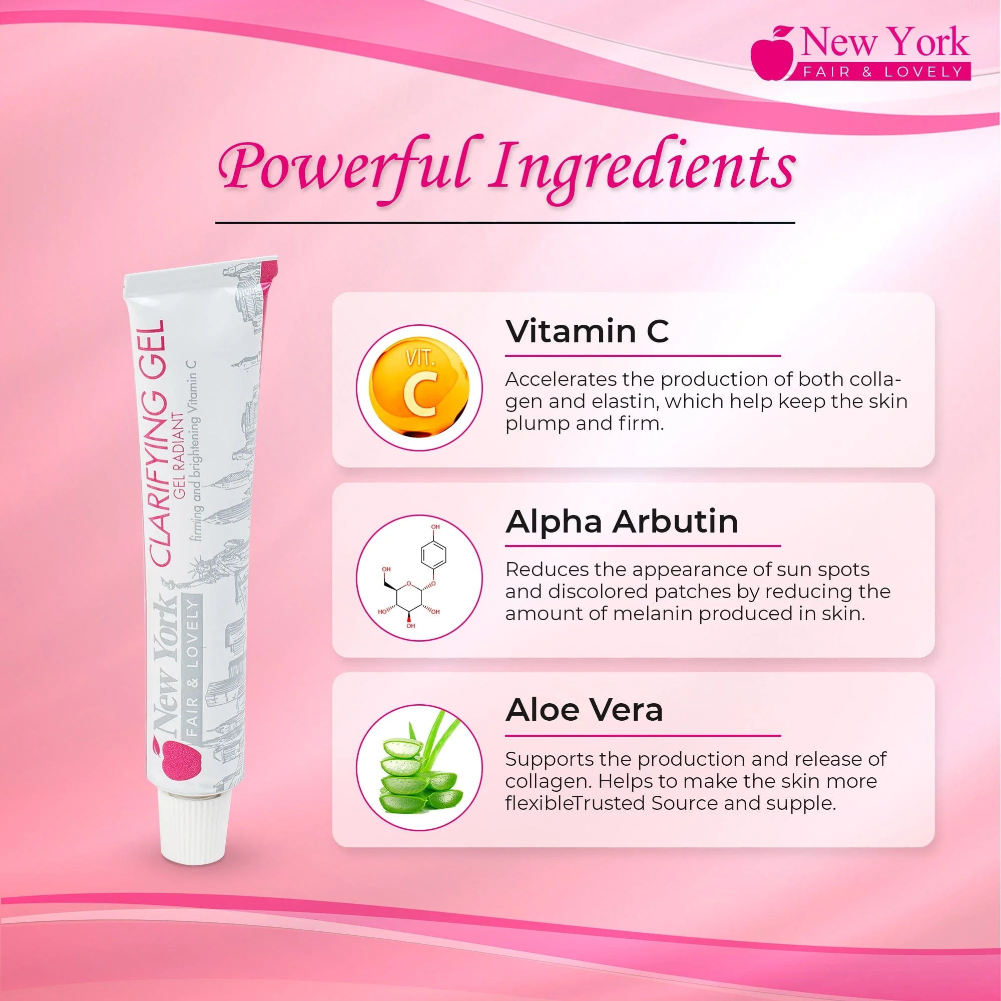 New York Fair & Lovely Clarifying Gel Tube – 30g/ 1 Fl Oz - Image 7