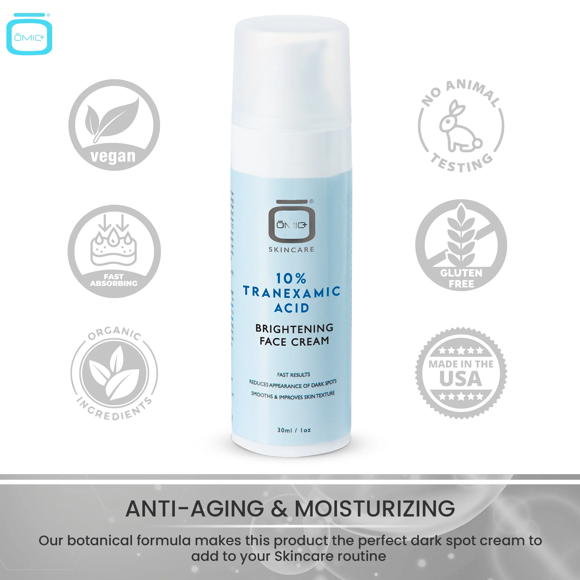 Omic+ 10% Tranexamic Acid Cream 30ml - Image 7