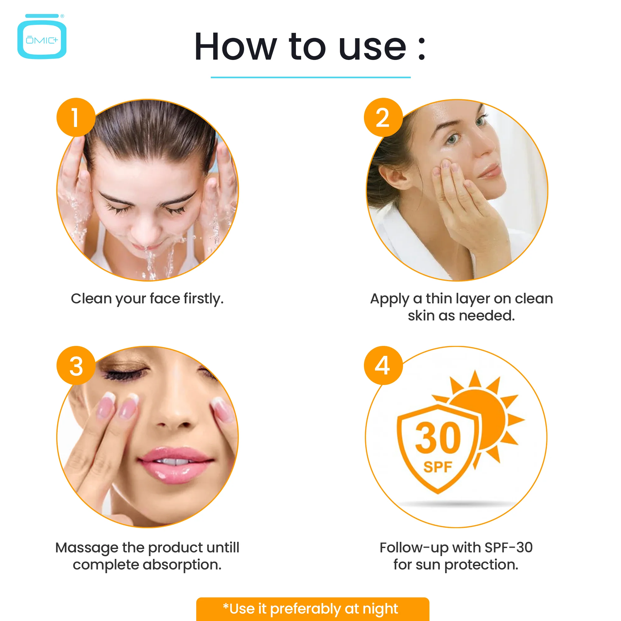 Omic+ Vitamin C Cream 20% L-Ascorbic Acid 50ml Jar - Image 7