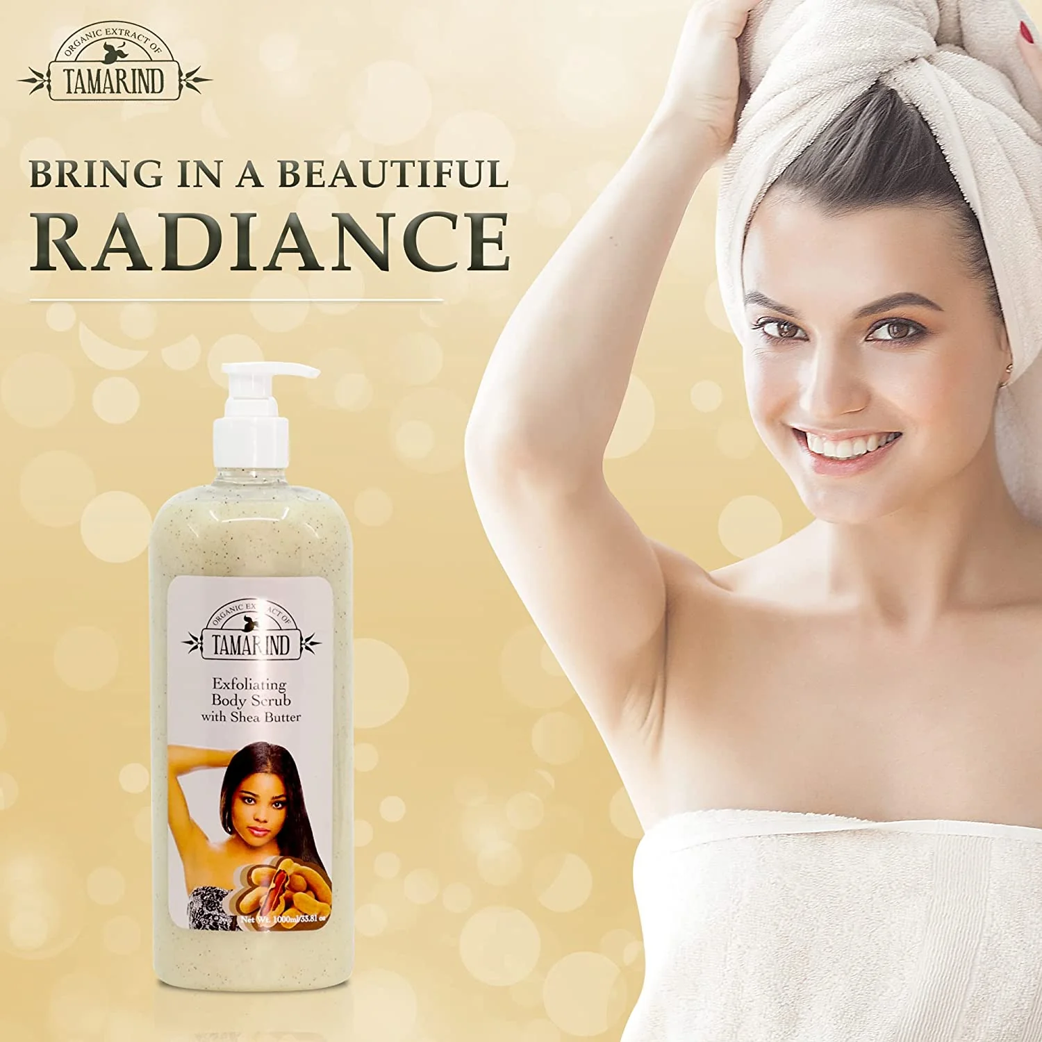 Organic Essence of Tamarind Exf Shower Gel 1000ml - Image 4