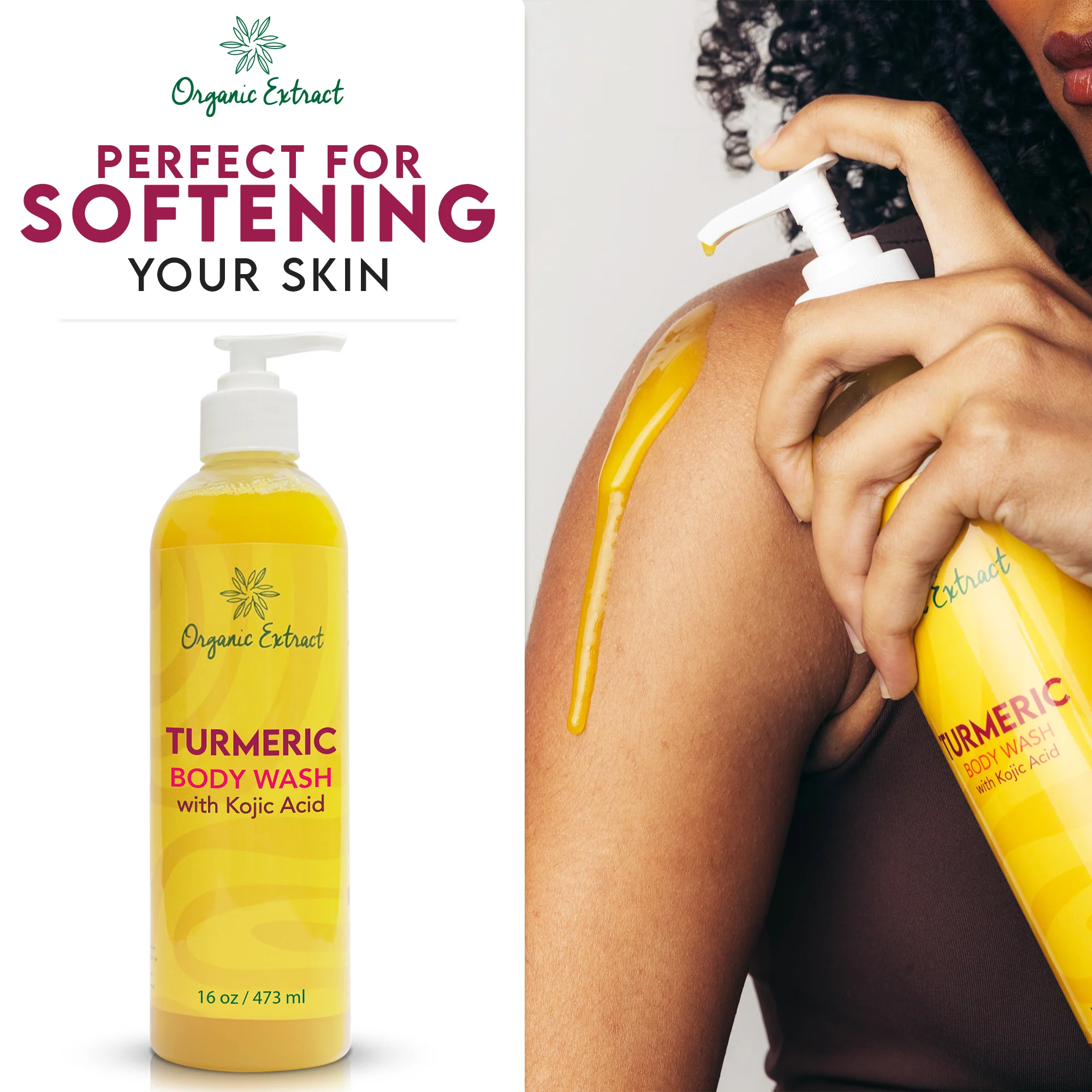 Organic Extract Turmeric Body Wash 16 oz/473 ml - Image 5