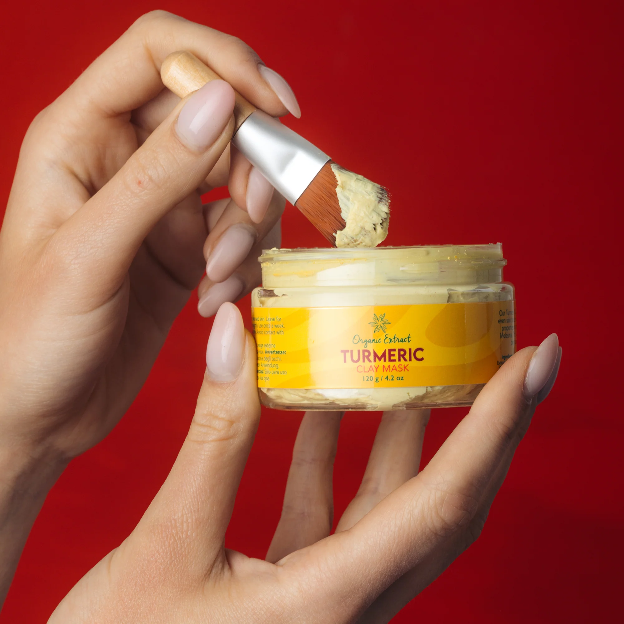 Organic Extract Turmeric Clay Mask 120g - Image 9