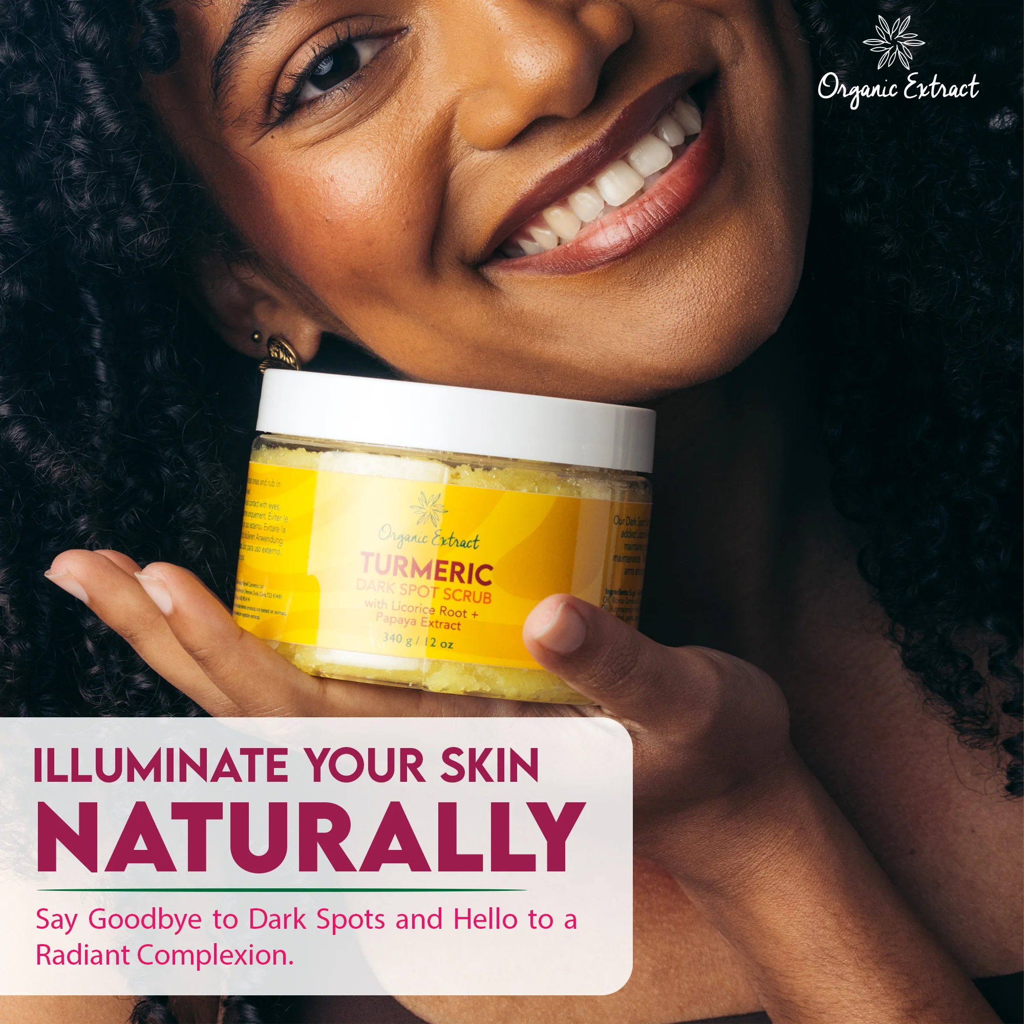 Organic Extract Turmeric Dark Spot Scrub 12 oz/354 ml - Image 3