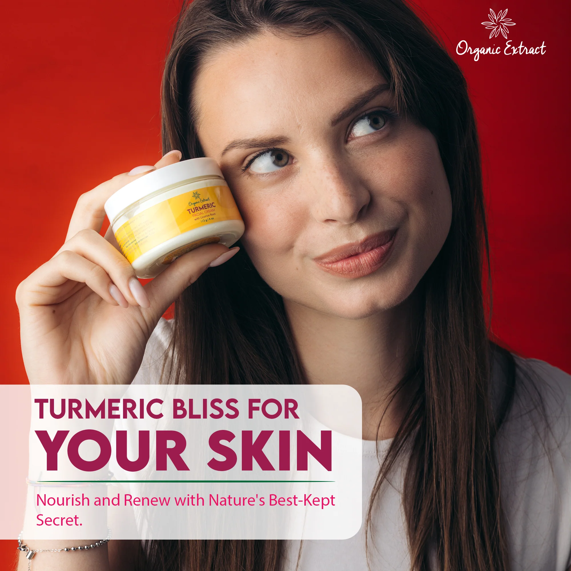 Organic Extract Turmeric Facial Cream 4 oz/118 ml - Image 3