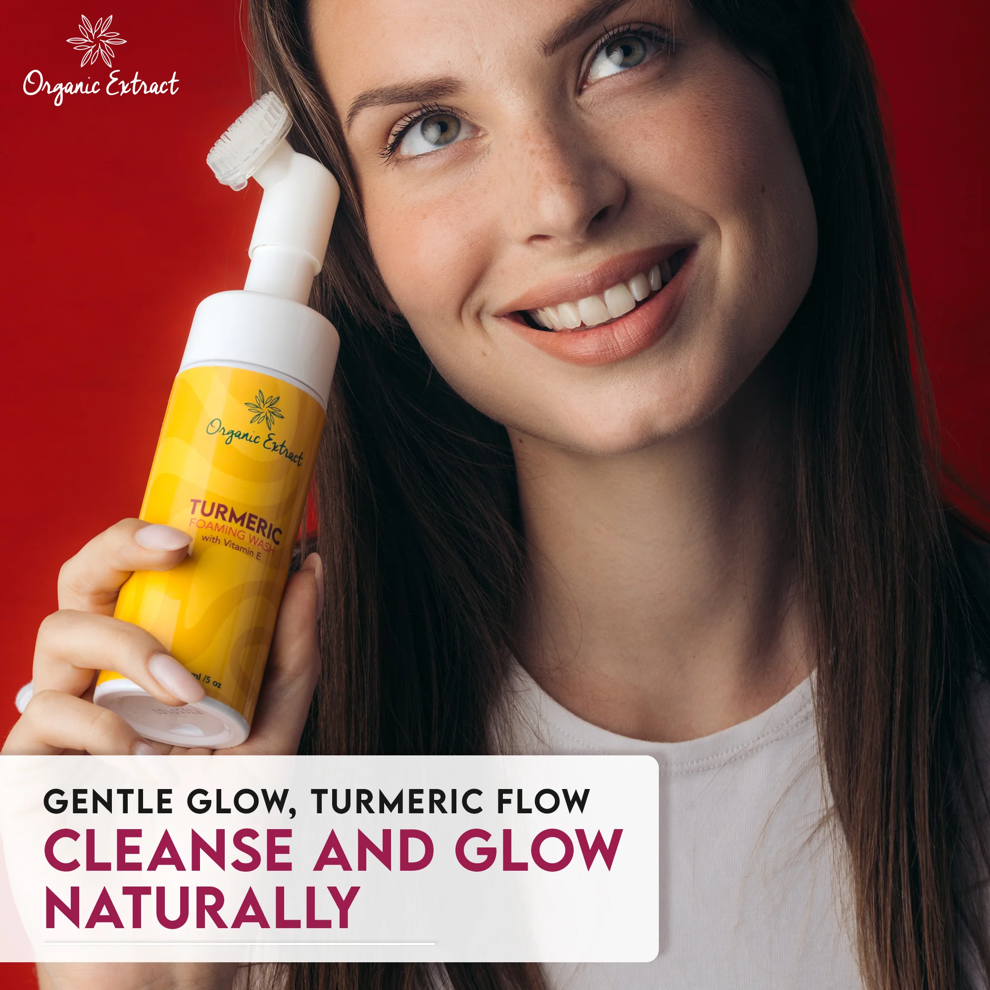 Organic Extract Turmeric Foaming Wash 5 oz/ 150ml - Image 3