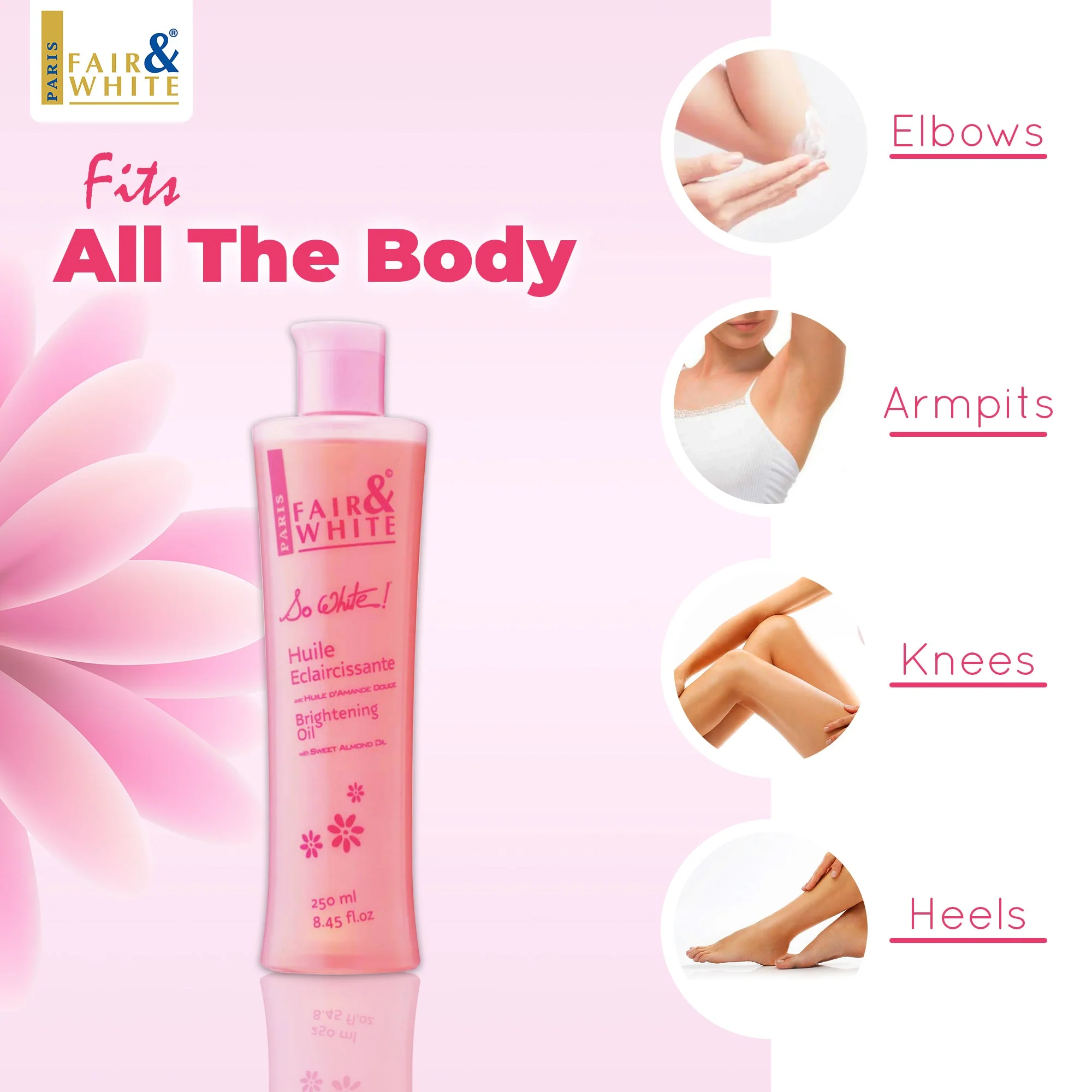 So White Brightening Body Oil With Almond Oil 250ml - Image 4