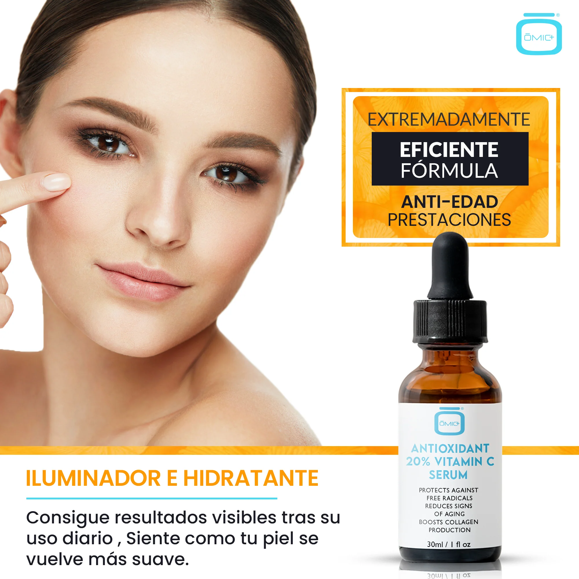 OMIC+ Antioxidant Vit C (20% VITAMIN C) Serum - 30ml / 1 Fl Oz - Image 4